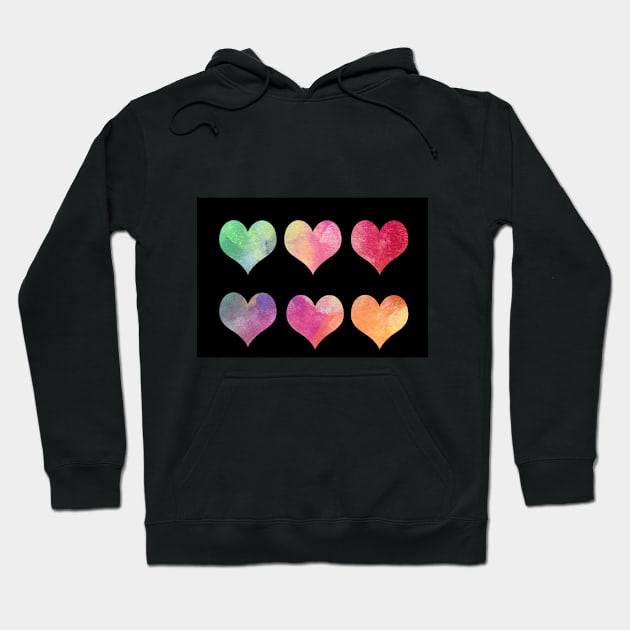 love hearts Hoodie by Anisriko